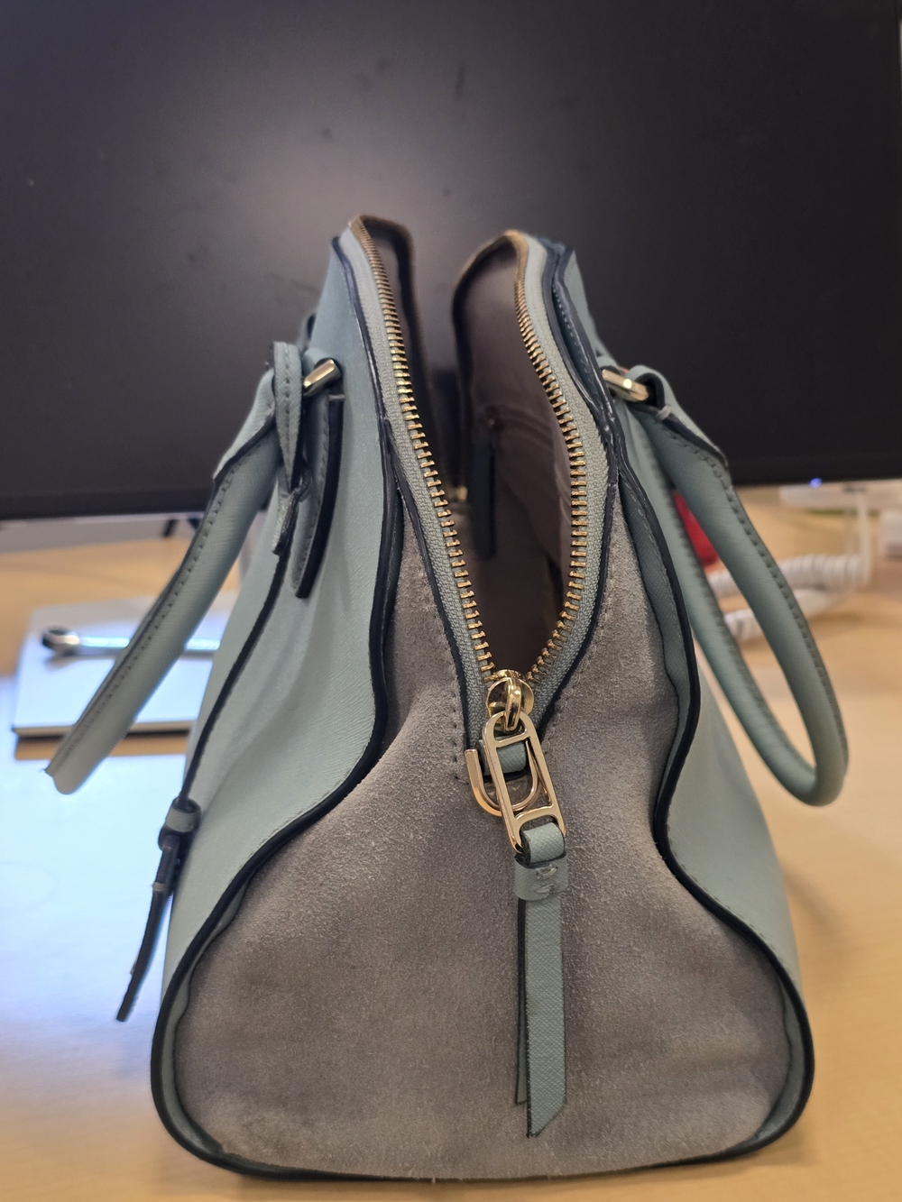 Kate Spade Large Riley Satchel – Suede & Leather (No Crossbody Strap) - Picture 9 of 16